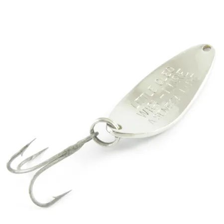 Vintage Seneca Little Cleo, 1/4oz Nickel / Green fishing spoon #4294