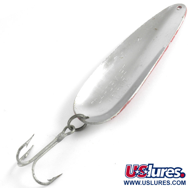 Vintage  Eppinger Dardevle, 1oz Red / White / Nickel fishing spoon #4299