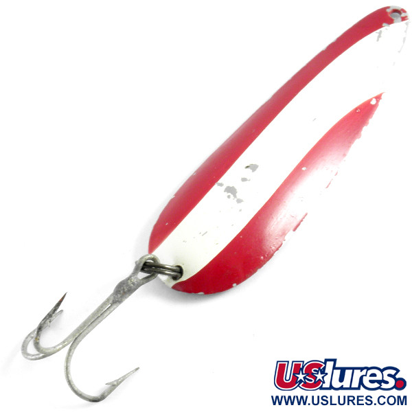 Vintage  Eppinger Dardevle, 1oz Red / White / Nickel fishing spoon #4299
