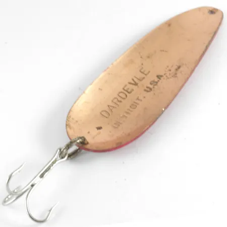 Vintage Eppinger Dardevle, 1oz Red / White / Copper fishing spoon #4308