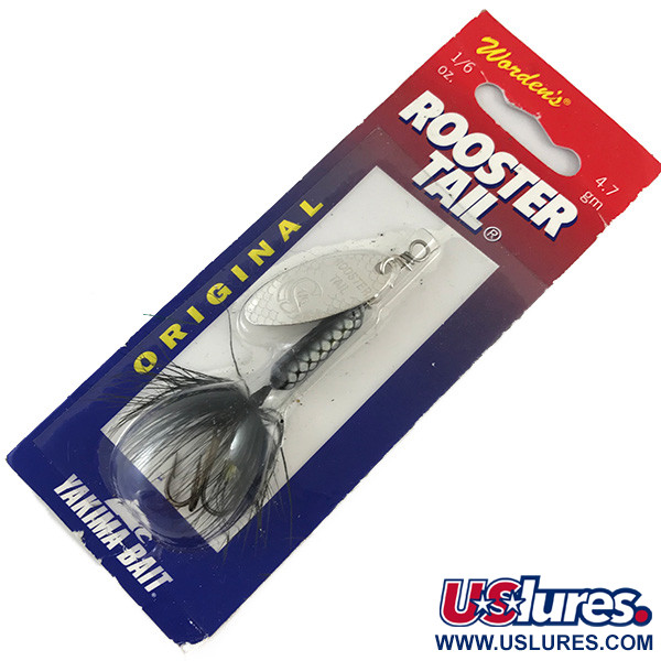  Yakima Bait Worden’s Original Rooster Tail, 3/16oz Silver spinning lure #5805