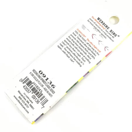Kokanee tackle Mack's Lure Wedding Ring, 1/16oz Gold / Fluorescent Orange spinning lure #4328