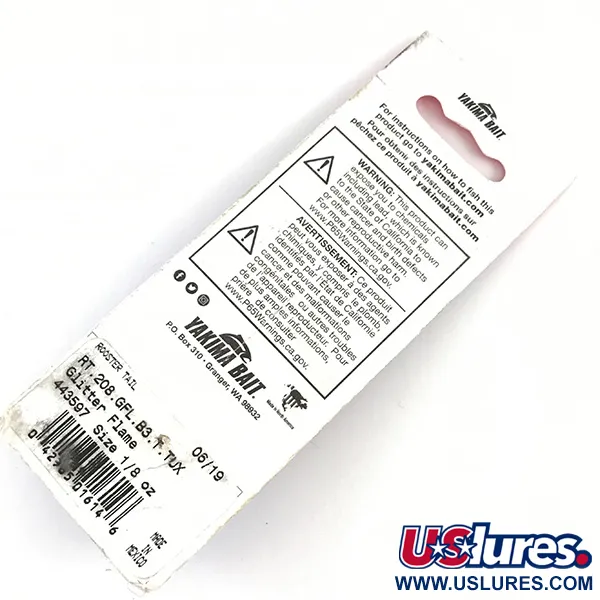  Yakima Bait Worden’s Original Rooster Tail, 1/8oz Gold / Fluorescent Orange spinning lure #4335