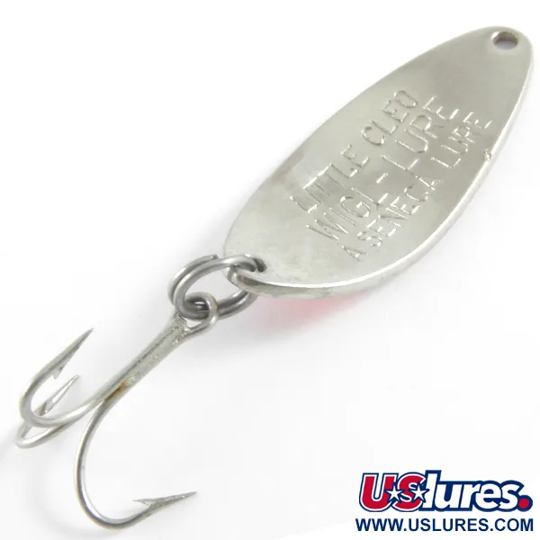 Vintage Seneca Little Cleo, 1/4oz Orange / Nickel fishing spoon #4339