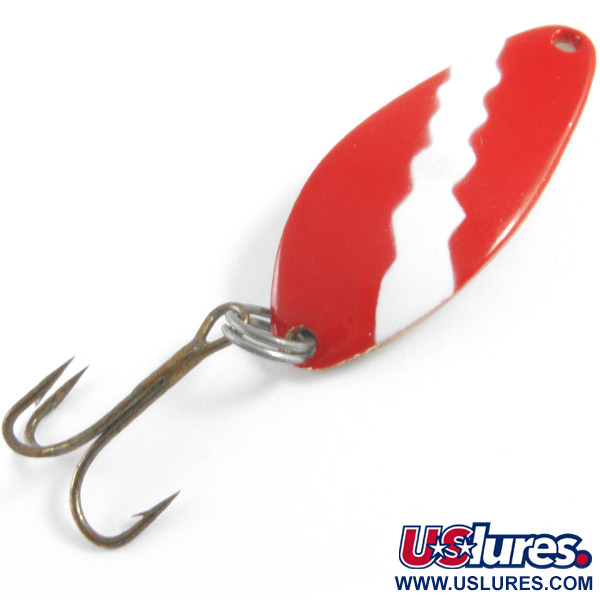 Vintage  Seneca Little Cleo, 1/4oz Red / White / Gold fishing spoon #4340