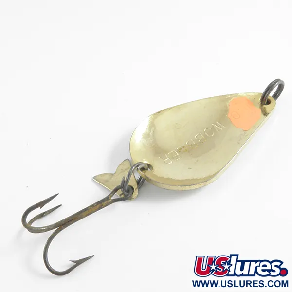 Vintage Acme K.O. Wobbler, 1/2oz Gold fishing spoon #4347