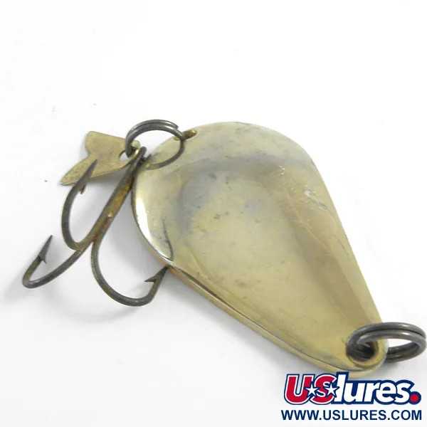Vintage Acme K.O. Wobbler, 1/2oz Gold fishing spoon #4347