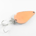 Vintage  Acme K.O. Wobbler, 1/2oz Nickel / Orange fishing spoon #4348