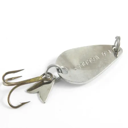 Vintage Acme K.O. Wobbler, 1/8oz Nickel / Green fishing spoon #4350