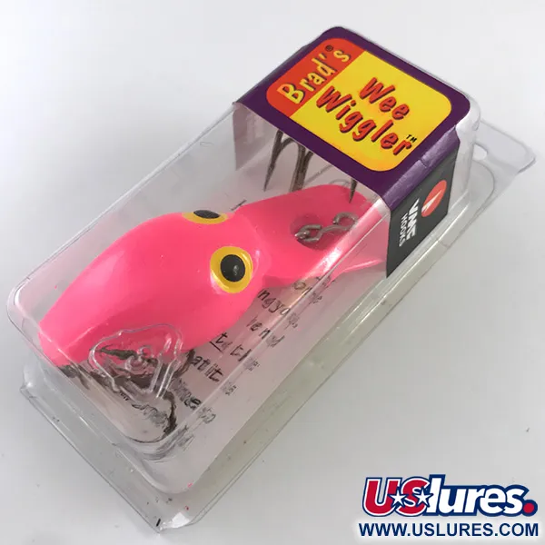  Brad’s Killer Wee Wiggler, 1/4oz Pink fishing lure #4354