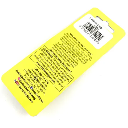 Panther Martin 2​ UV, 3/32oz Rainbow UV Glow in UV light, Fluorescent spinning lure #4357