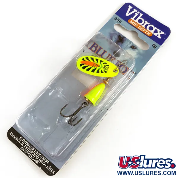 Blue Fox Super Vibrax 2 UV, 3/16oz spinning lure #4366