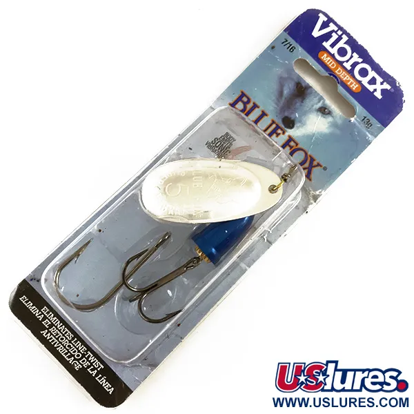Blue Fox Super Vibrax 5, 1/2oz Silver spinning lure #4368