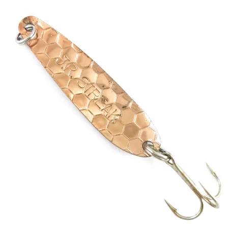 Vintage Stinger Jr Streak, Rainbow Pearl / Copper fishing spoon #4373