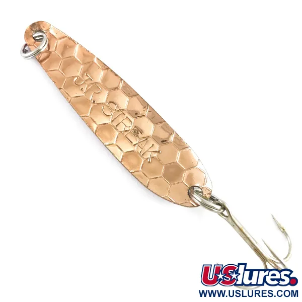 Vintage  Stinger Jr Streak,  Rainbow Pearl / Copper fishing spoon #4373