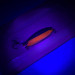  Acme Kastmaster UV, 1/8oz Nickel / Orange UV Glow in UV light, Fluorescent fishing spoon #4383