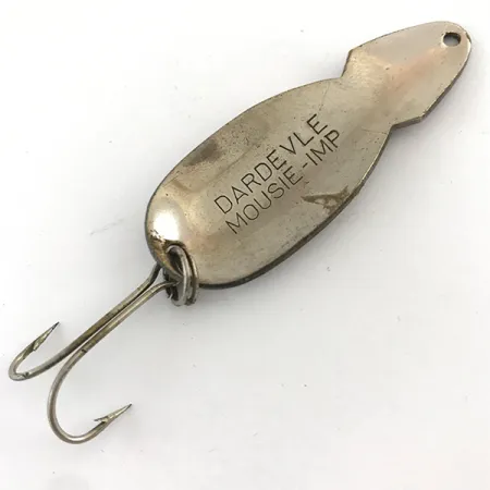 Vintage Eppinger Dardevle Mousie-Imp, 2/5oz Brown / Nickel fishing spoon #4417