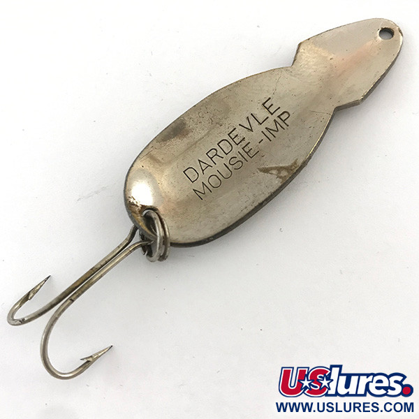 Vintage Eppinger Dardevle Mousie-Imp, 2/5oz Brown / Nickel fishing spoon  #4417