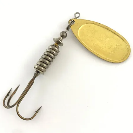 Vintage Mepps Aglia 4, 1/3oz Gold spinning lure #4423