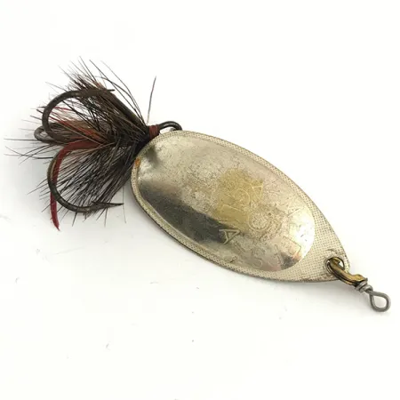 Vintage Mepps Aglia 5 Dressed, 1/2oz Silver spinning lure #4424
