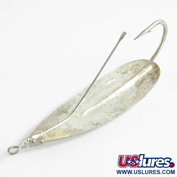 Vintage Johnson Silver Minnow, 3/4oz Silver fishing spoon #4430