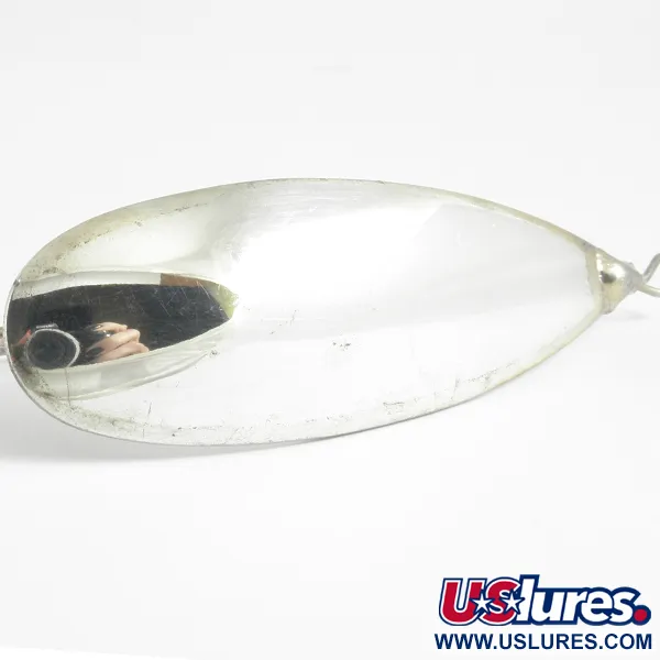 Vintage Johnson Silver Minnow, 3/4oz Silver fishing spoon #4430