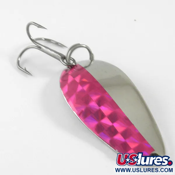 Vintage Seneca Little Cleo, 1/4oz Nickel / Red fishing spoon #4436