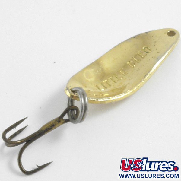 Vintage Seneca Little Cleo, 3/16oz Gold fishing spoon #4440