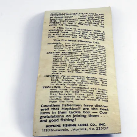 Hopkins s1, 1/2oz Hammered Silver fishing spoon #4441