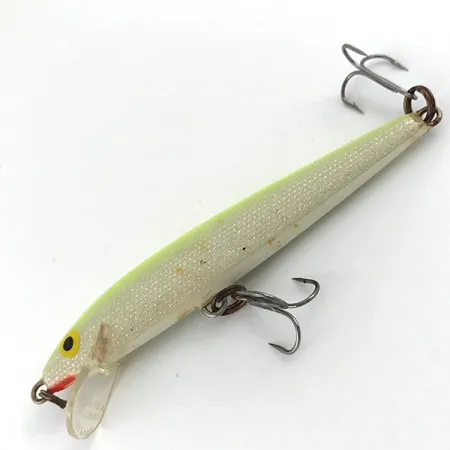 Vintage Rapala Original Floater, 3/16oz Lemon fishing lure #4451