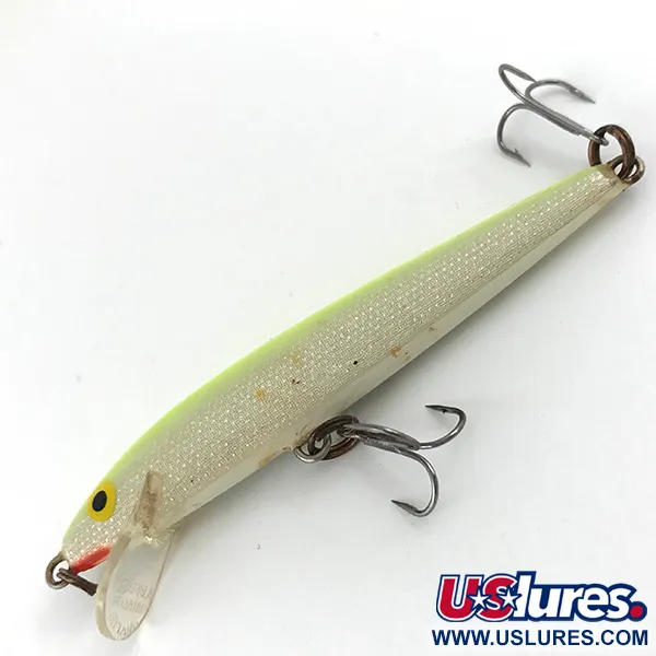 Vintage Rapala Original Floater, 3/16oz Lemon fishing lure #4451