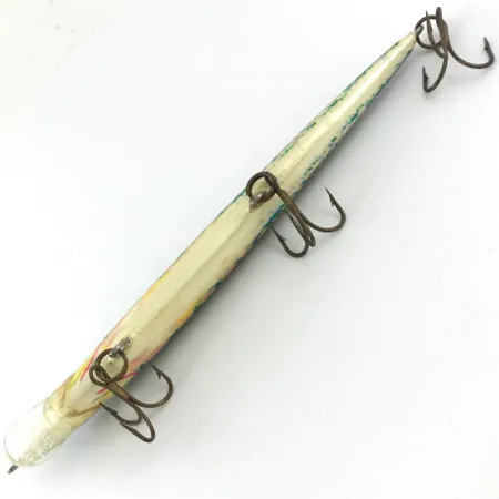 Vintage Rapala Original Floater, 1/4oz Red / Golden / Green fishing lure #4453