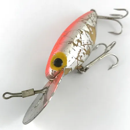Vintage Storm Hot'N Tot Thin Fin, 2/5oz Silver / Red fishing lure #4454
