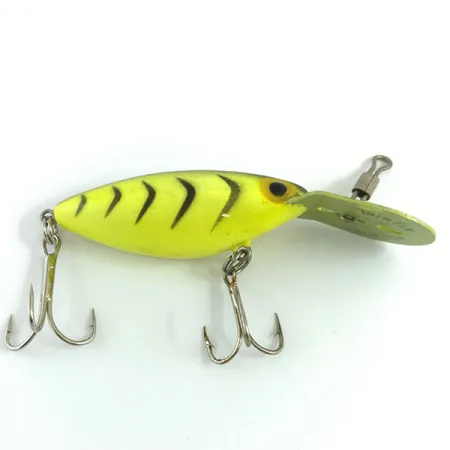 Vintage Storm Hot'N Tot Thin Fin, 1/4oz Yellow Tiger fishing lure #4455