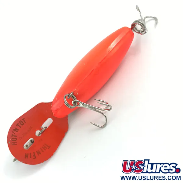 Vintage Storm Hot'N Tot Thin Fin, 1/4oz Fluorescent Pink fishing lure #4456