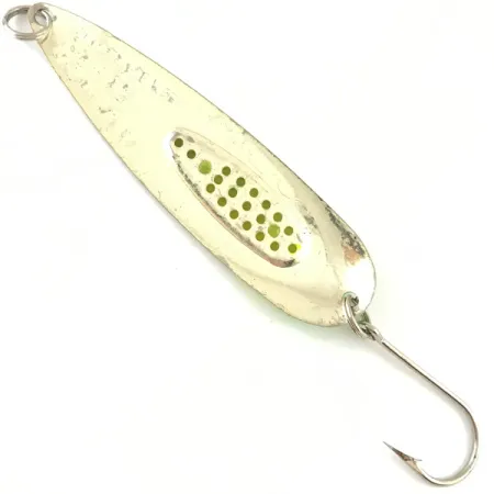 Vintage Blue Fox Bue Fox Trixee UV Glow, 2/5oz Fluorescent UV, Glow in Dark fishing spoon #4477