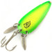 Vintage  Eppinger Dardevle Imp Klicker UV, 2/5oz Fluorescent Green UV Glow in UV light, Fluorescent fishing spoon #4481