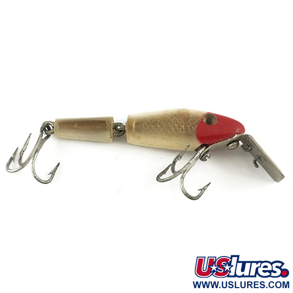 Vintage L&S Bait Mirro lure L&S Bait Company MirrOlure Bass-master,  1/16oz Red / White fishing lure #4484