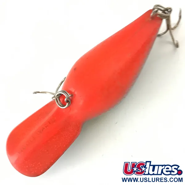 Vintage Storm Wiggle Wart, 2/5oz Black / Red / Gray fishing lure #4486