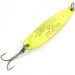 Vintage  Luhr Jensen Krocodile Die #4, 2/3oz Yellow fishing spoon #4502