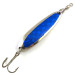 Vintage  Luhr Jensen Krocodile Die #3, 1/2oz Nickel / Blue fishing spoon #4503