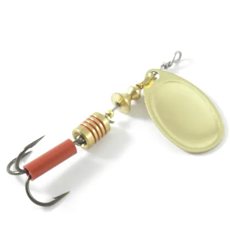 Vintage Mepps Aglia 2, 3/16oz Gold spinning lure #4512