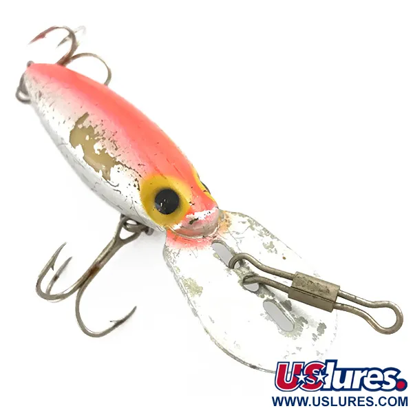Vintage Storm Hot N'Tot Thin Fin, 1/4oz Silver / Red fishing lure #4518