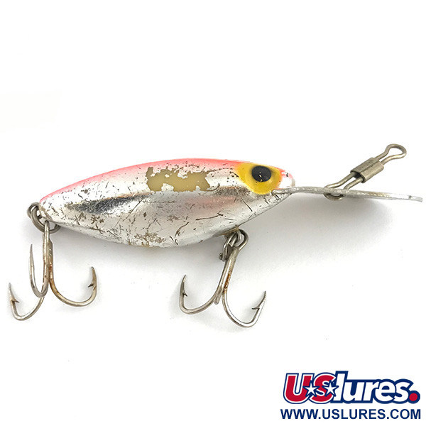 Vintage  Storm Hot N'Tot Thin Fin, 1/4oz Silver / Red fishing lure #4518