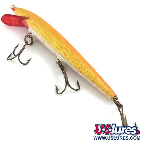 Vintage Rapala Original Floater, 3/16oz Orange fishing lure #4519