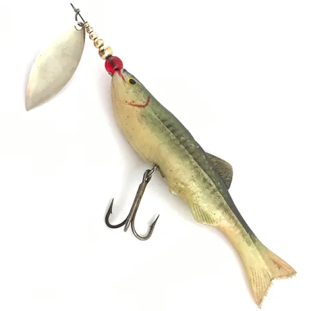 Vintage Renosky Lures Renosky , 1 1/3oz Red / Green spinning lure #4520
