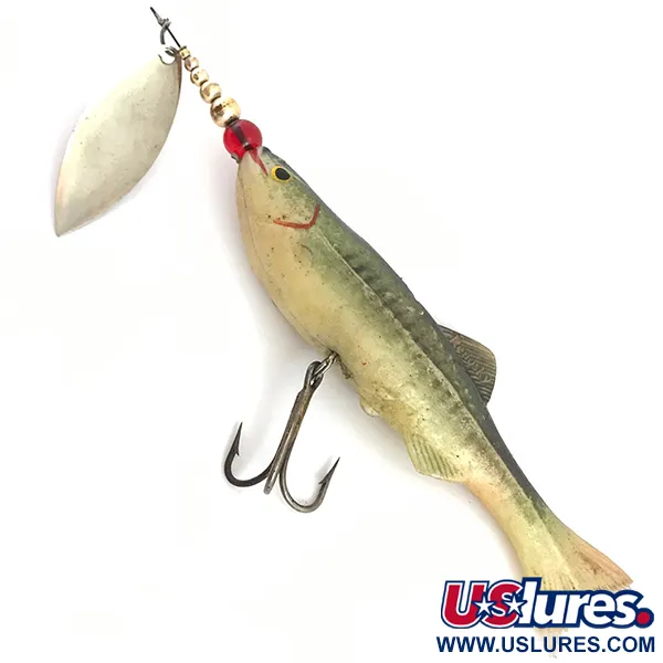 Vintage  Renosky Lures Renosky , 1 1/3oz Red / Green spinning lure #4520