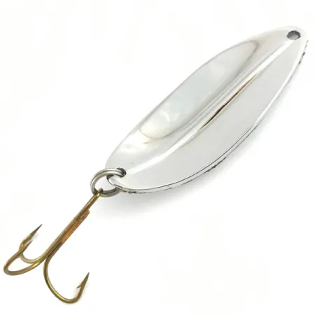 Vintage TODDCO Main liner , 2/5oz Nickel / Green fishing spoon #4534