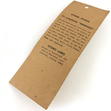 Hydro Lures Weedless Hydro Spoon, 1/2oz Yellow / Red fishing spoon #4552