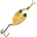 Vintage   Horrocks-Ibbotson Wobbler, 3/4oz Brass / Blue fishing spoon #4553